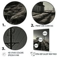 thumbnail image 3 of Designart "Horizon With Black And White Power Lines" Power Lines Wall Decor, 3 of 7