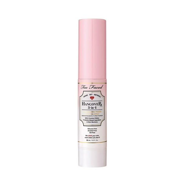 Primer y fijador en aerosol Too Faced Hangover 3 en 1, 30 ml