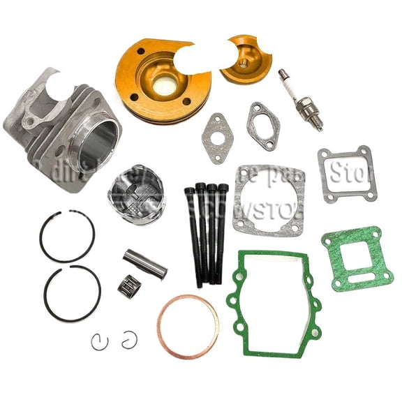 Applies to 44mm Cylinder Assy Big Bore 44-6  Kit Set 2 Grooves For 47cc 49cc Mini Dirt ATV Pocket Bikes Minimoto