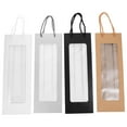 thumbnail image 3 of BESTYASH 4Pcs Assorted Color Wine Bottle Gift Bags with Sturdy Handles for Storage, 3 of 5