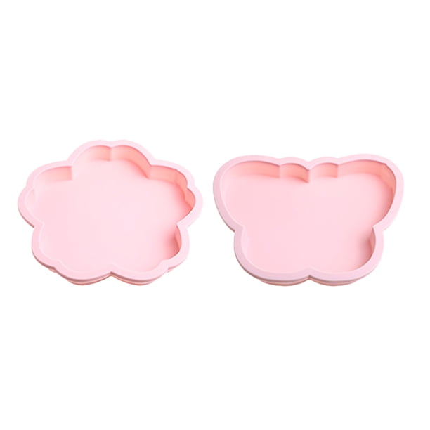 2pcs moldes de pastel de silicona mariposa forma de cereza oriental pan horneado