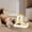 Yellow, variant on Qholemyo 3.8L Smart Timed Automatic Cat Feeder Programable Dry Food Dispenser Auto Cat Water Bowl Dog Waterer Pet Food Container