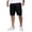 Black #006, variant on Cargo Shorts for Men Knee Length Elastic Waist Athletic Shorts with Pockets Summer Casual Outdoor Hiking Short, 3XL