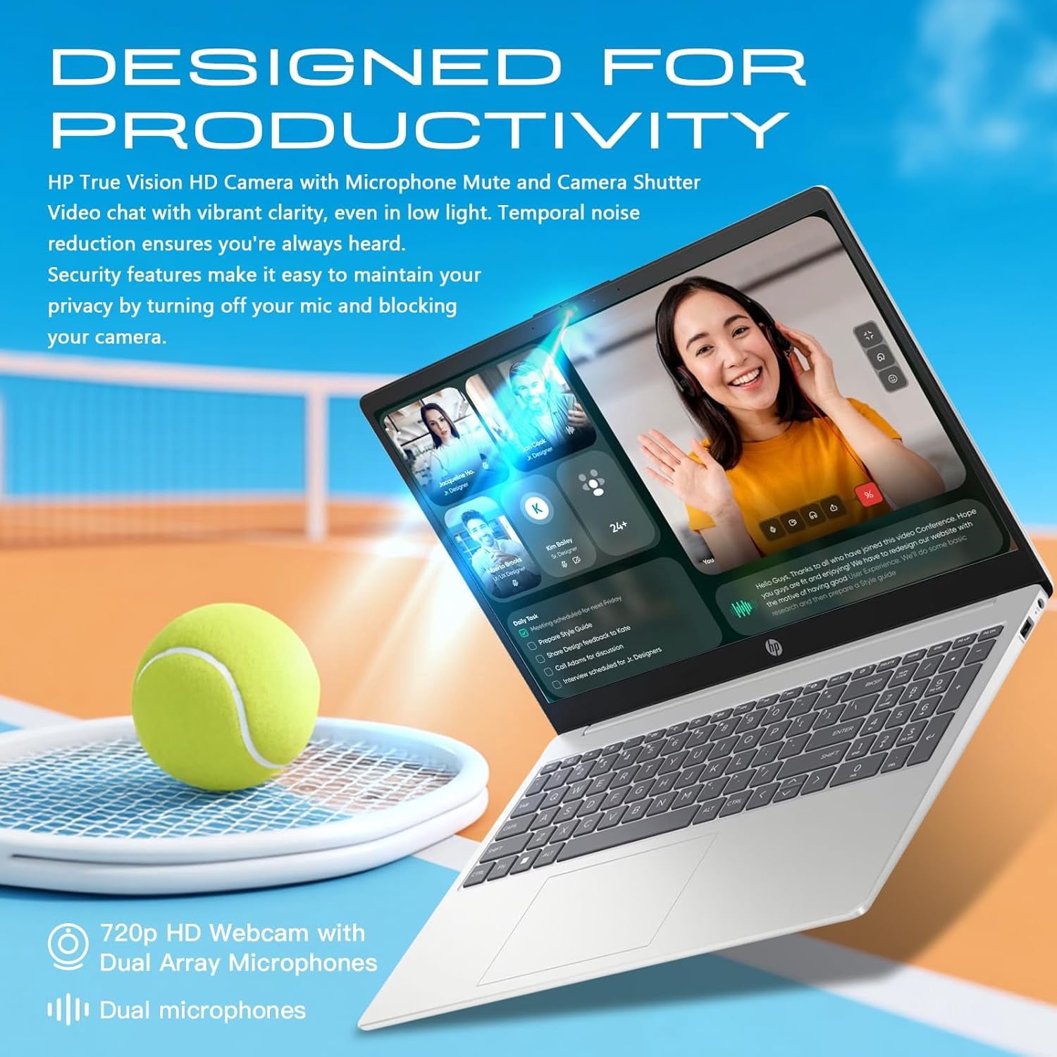 HP 15.6" Touchscreen Laptop, Intel 13th Core i3-1315U(Up to 4.5GHz), Intel UHD Graphics, 8GB RAM, 256GB SSD, Copilot, Long Battery Life, Wi-Fi 6E, Windows 11 Pro, W/Accessories