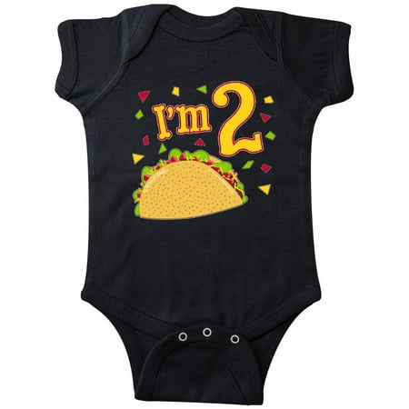 

Inktastic Im Two- taco birthday party Gift Baby Boy or Baby Girl Bodysuit
