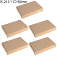 thumbnail image 2 of Neinkie 5Pcs Take Out Food Container- Heavy Duty Microwavable Kraft Brown Paper Food To Go Box - Leak Grease Resistant Disposable Recyclable Cardboard Lunch Box for Restaurant,Catering,Party, 2 of 6