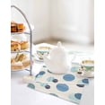 thumbnail image 4 of Abstract Geometric Kitchen Dish Towels for Drying Dishes Set of 4, Farmhouse Vintage Polka Dot Teal Blue Waffle Weave Microfiber Hand Tea Bathroom Towels Quick Dry & Absorbent Towel 12x12, 4 of 7