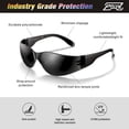 thumbnail image 3 of Gafas de seguridad PTCOL Knight Set 28 unidades con lentes tintadas negras, 3 of 5