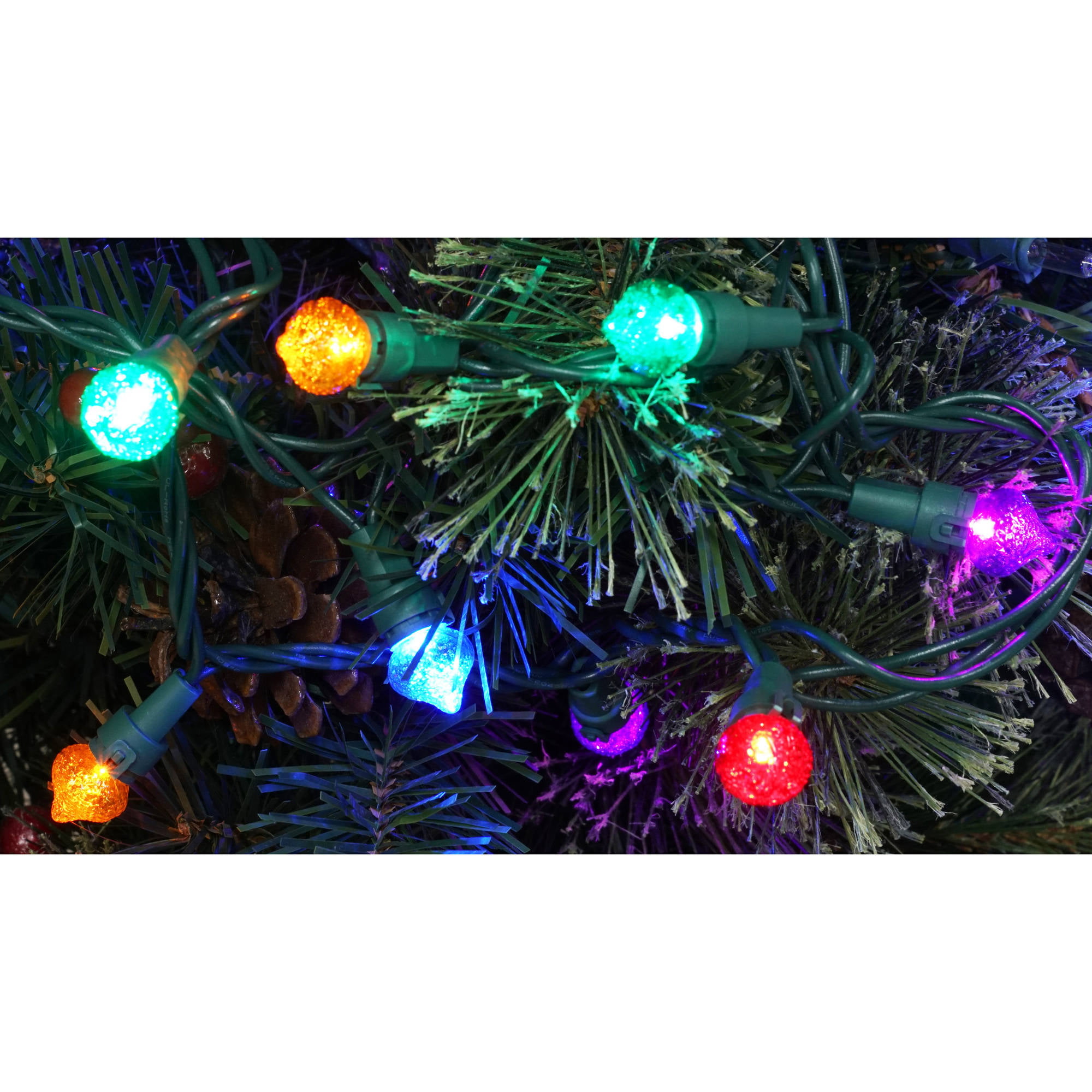 Holiday Time LED Strawberry Christmas Lights Multi (Red/Blue/Green Red Blue Green Yellow Christmas Lights