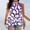Purple, variant on Ayolanni Plus Size Women's Tunic Tops Purple Halter Graphic Tank Tops Ladies Tops Under $5 3x