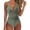 Army Green, variant on Women's One Piece Swimsuit Tight Fitting Backless Sexy Cross Color Bikini for Pool Party Beach,Army Green,L