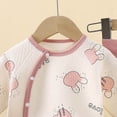 thumbnail image 7 of NIEWTR Baby Girl Clothes Toddler Kids Sweatsuits 2 Piece Set Infant Girl Long Sleeve Crewneck Top with Elastic Waist Sweatpants Loungewear for Sleeping Daily in 0-6T(A-Pink,9-12 Months), 7 of 7
