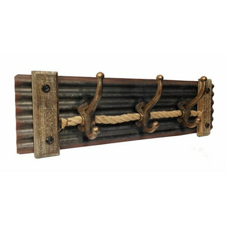 Gracie Oaks Masam Corrugated TinWood 40 Hook Coat Rack Walmart Awesome 3 Hook Coat Rack Gracie Oaks Masam Corrugated TinWood 40 Hook Coat Rack Walmart Awesome 3 Hook Coat Rack