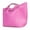 Pink, variant on Vangoddy Cabana Women's Pleated Faux Leather Tote Bag Blue