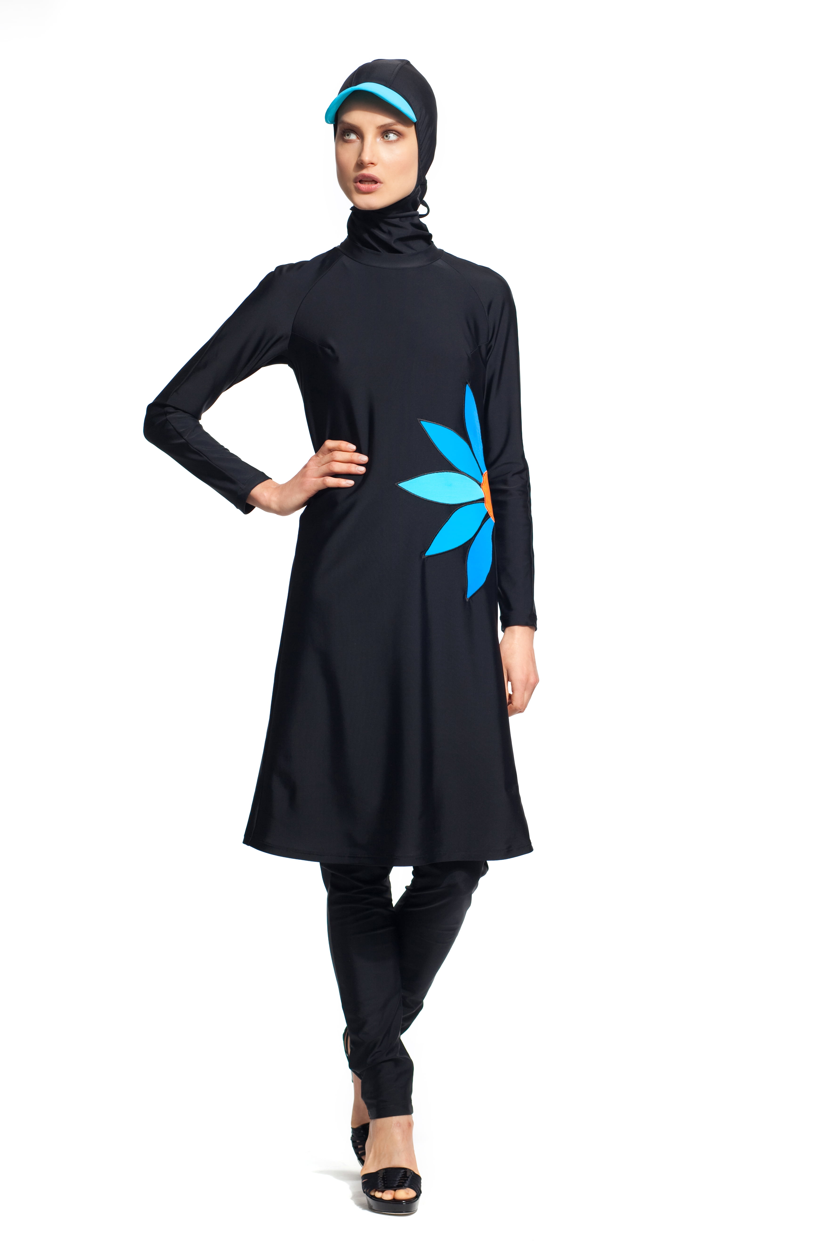 KXCFCYS Muslim Swimsuit Modest Swimsuits Islamic Swimsuits Swimwear Maillot Short Sleeve Women Swimsuit Islam Sale 