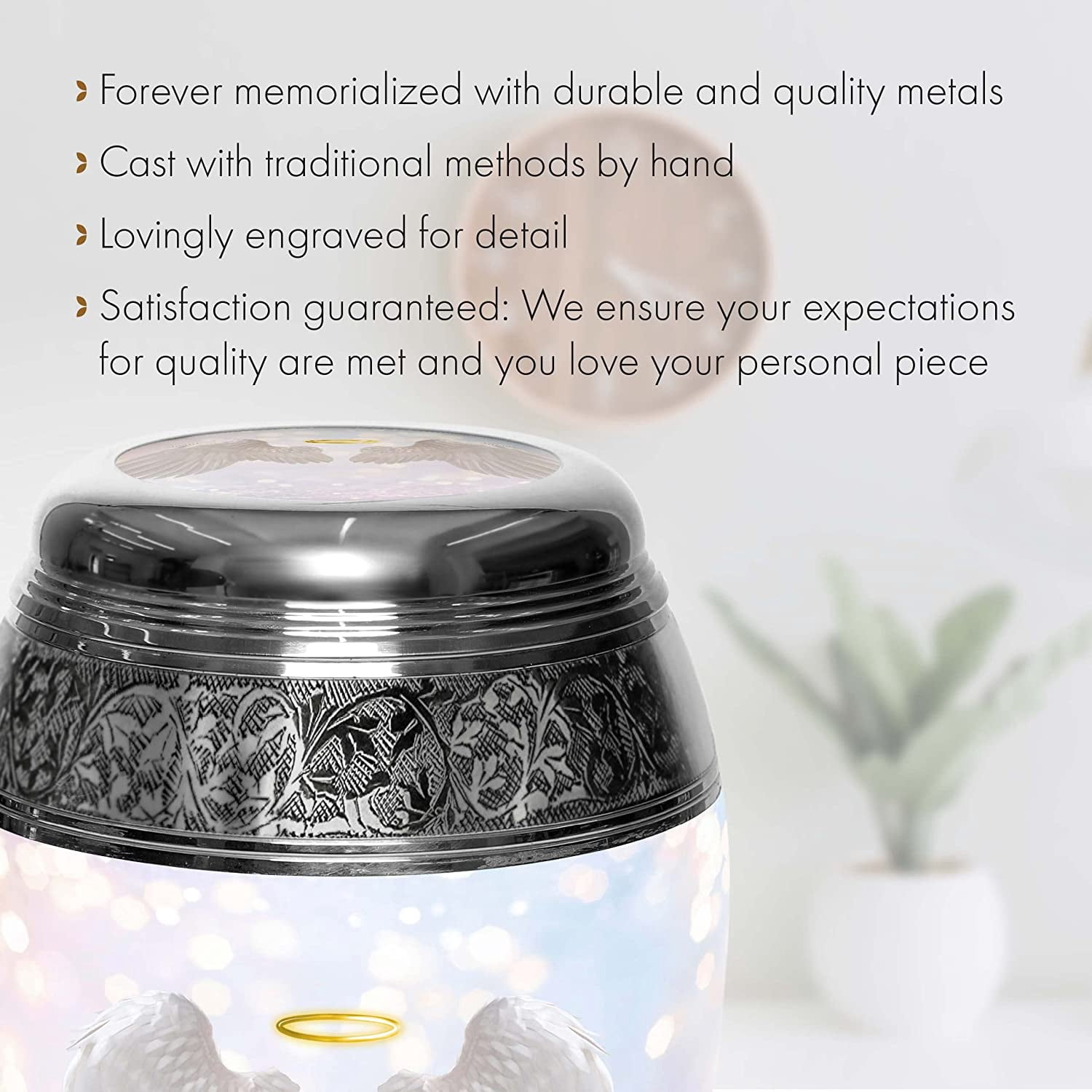 Guardian Angel Urns for Cremation Ashes Large Urn XL or Small Keepsake Urns for Human Ashes & Urns for Human Ashes for Home or Burial Small Urns for Human Ashes