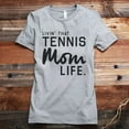 thumbnail image 2 of Thread Tank Livin' That Tennis Mom Life Women's Fashion Relaxed Crewneck T-Shirt Tee Heather Tan Large, 2 of 5