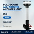 thumbnail image 4 of Five Oceans Bi-Color Combination Stainless Steel Bow Navigation Light and All Round Anchor 360 Degree LED Navigation Light Marine Boat Set FO4429-C1, 4 of 9