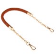 thumbnail image 4 of Reemplazo de la cadena del bolso de la manija de la correa del bolso trenzado del cuero de la PU del metal 60cm Brown Sunnimix Reemplazo de la correa del bolso, 4 of 6