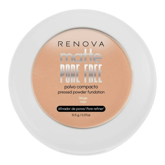 Polvo compacto Renova Matte Pore Free beige miel 10.5 gr