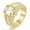 Gold, variant on 4 Carat Moissanite Ring Mens Engagement Rings Emerald Cut D Color VVS1 Clarity Lab Created Diamond Ring 925 Sterling Silver Promise Rings for Him Size 7-12
