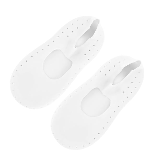 Soidarity 1 par de calcetines de silicona para el cuidado de los pies, herramientas de pedicura, removedor de callos transpirable multicolor, protección Suministros de ortodoncia Blanco/33-39 Soidarity CE015669-02