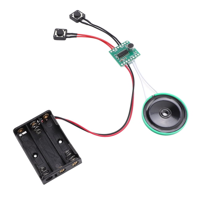 Chip De Voz Grabable Con Tarjeta, 30 Segundos Con Pilas AAA, Multipropósito, Clara, Sonido Grabable, Chip De Voz, Reproducción En Bucle Para Hacer Tarjetas De