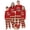 Style 2, variant on Christmas Family Matching Pajamas Set, Festive Red Holiday Design with Reindeer and Snowflake Patterned Pants