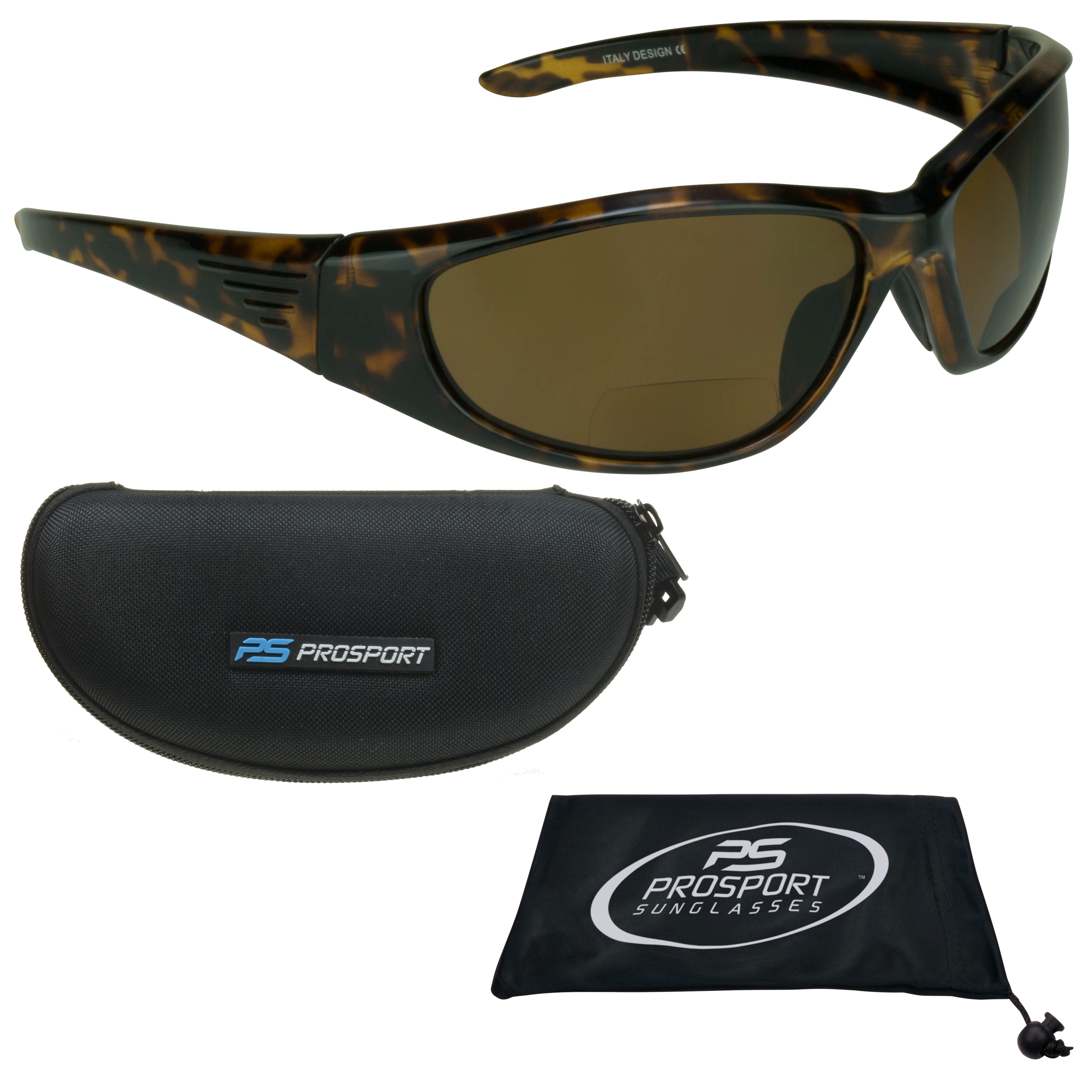 proSPORT Polarized Bifocal Reading Sunglass Reader Sport Full Wrap Anti