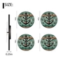 thumbnail image 2 of Silent Quartz Wall Clocks Non-Ticking Battery Operated Battery Operated Modern Wall Clocks for Office-Vintage Nautical Anchor(14inch), 2 of 4