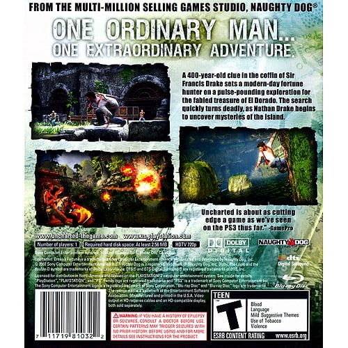 Uncharted: Drake's Fortune - Playstation 3