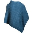 thumbnail image 4 of Aran Woollen Mills Knitted Poncho 100% Premium Soft Merino Wool Buttoned Irish Cape One Size Made in Ireland, 4 of 4