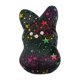 thumbnail image 1 of 6" Easter Bunny Stuffed Plush, Shiny Peeps Easter Bunny Plush Toys Cute Rabbit Stuffed Animal Tie-Dyed Plushies, Easter Basket Stuffers Gifts for Boys & Girls (Black）, 1 of 6