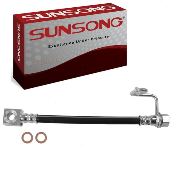 Sunsong Rear Left Brake Hydraulic Hose compatible with Dodge Ram 3500 2003-2010 - w/o Steel Line