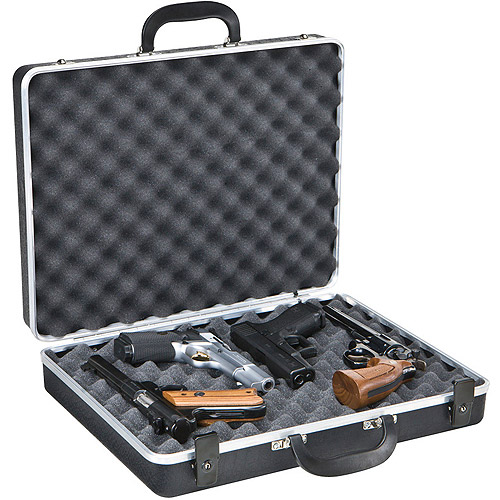 Plano Gun Guard DLX Four Pistol Case with Alligator Textured, Polymer