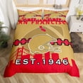 thumbnail image 1 of Funda nórdica King,Juego de cama Football Lovers,Funda nórdica Rugby para niños, 1 of 7