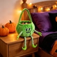 thumbnail image 4 of Halloween Candy Bag Reusable Cute Smiling Pumpkin Trick or Treat Bag Indoor Outdoor Fall Decro, 4 of 6