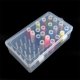 thumbnail image 5 of Ounissouiy Caja de almacenamiento de hilo de coser PP, portátil, Rectangular, 42 carretes, resistente al agua, estuche para lanas, contenedor, Juguetes de construcción Rosa, 5 of 6