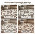 thumbnail image 7 of ODIKA 8'x10' Washable Area Rug Durable, Non-Slip Placemat Inspired Cow Symmetrical Repeating Detail Fabric Table for Living Room, Under Sectional, Family, 7 of 7