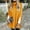 Yellow, variant on Long Sleeve Christmas Shirts for Women Women's solid color street pullover high neck split loose sweater top Casual Blouse Top Printed Round Neck Pullover Tops