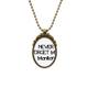 thumbnail image 1 of 1 de diciembre, Día Mundial del SIDA el VIH solidaridad conciencia símbolo Collar Colgante Vintage de bronce antiguo de joyeria de lujo de regalo Unbranded  M, 1 of 3