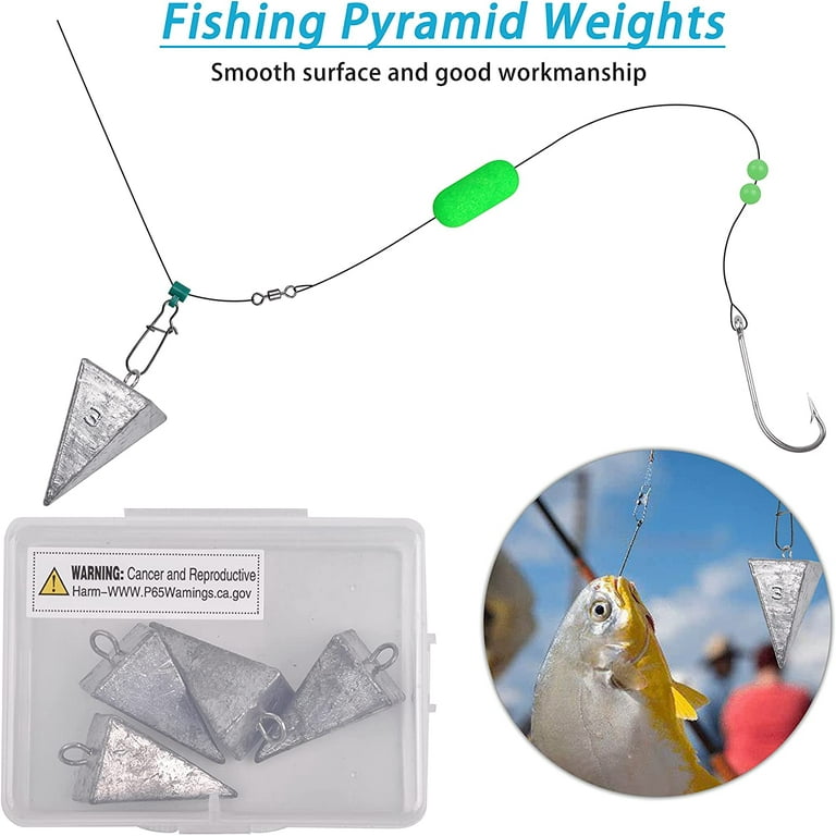 Pyramid Sinkers Fishing Weights,Fishing Sinker for Saltwater