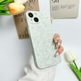 thumbnail image 3 of Floral Case for iPhone 15 Cute Flower Rose Pattern Aesthetic iPhone 15 Case Vintage Girls Women,Oil Flowers Girly Trendy Slim Fit TPU Shockproof Protective Case, Green, 3 of 14
