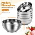 thumbnail image 2 of Austok 6 Pack 24 oz Stainless Steel Bowls Double Walled Insulated Soup Ice Cream Metal Mixing Nesting Bowls for Serving Soup Rice Cereal, 2 of 9