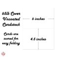 thumbnail image 5 of Bright Color Folding Greeting Cards Uncoated | 4.5” x 6” Inches When Folded in Half | 50 Cards Per Pack | White, 5 of 5