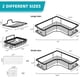 thumbnail image 5 of 2PCS Bathroom Corner Shelf No Drilling Wall-mounted Storage Rack Holder Cabinets with Towel Bar Bathtub Bath Shower Caddy Basket Organizer, 5 of 5