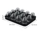 thumbnail image 4 of Juego de 12 vasos de con bandeja de soporte, vasos, tarros, cócteles, vasos para eventos, aniversario, 4 of 6
