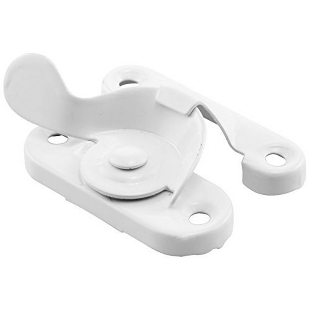 White SteelEasy Install Single DoubleHung Window Hardware Sash Lock