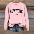 thumbnail image 5 of Women's Sweatshirt Womens Long Sleeve Sweatshirt Pullover Sweatshirts for Women Pink Sweatshirts for Women Winter Sweatshirt Preppy Teen Clothes, 5 of 5