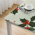 thumbnail image 5 of HAOXIT  Tablecloth, Printed Rectangle &amp; Square Table Cover for Kitchen Dining Linen I Parties, Thanksgiving, Christmas, Weddings, Restaurants | Christmas Cherry 40*40, 5 of 8